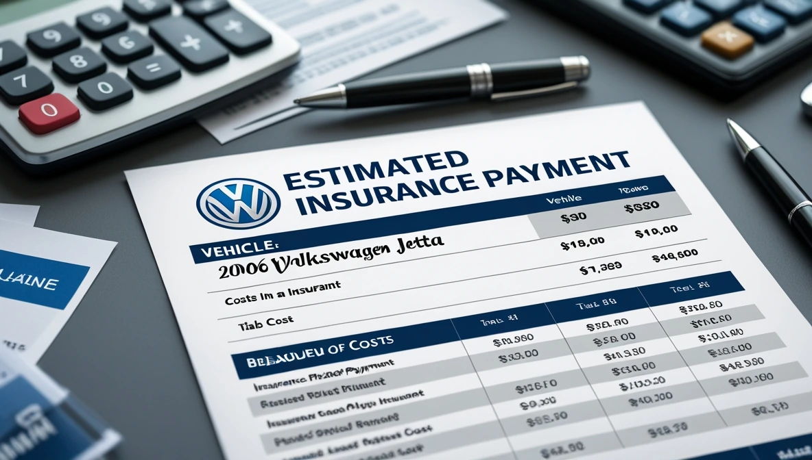 estimated insurance payment for 2006 jetta